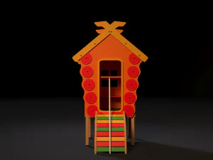game house on legs 3D Model