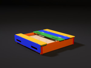 sandbox with a cover Model 3D