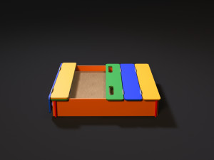 sandbox with a cover Model 3D