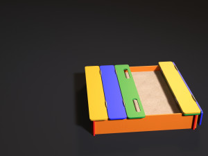 sandbox with a cover Model 3D