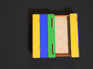 sandbox with a cover Model 3D