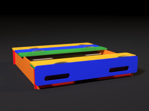 sandbox with a cover Model 3D