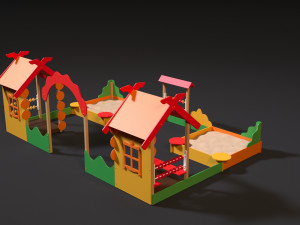 playground sand patio Modèle 3D