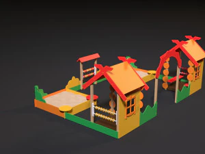 playground sand patio 3D Model