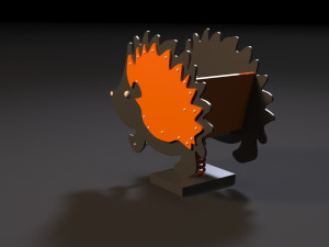 attraction rocking hedgehog Modelo 3D