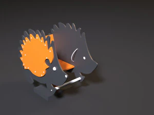 attraction rocking hedgehog 3D Model