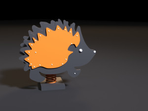 attraction rocking hedgehog Modelo 3D