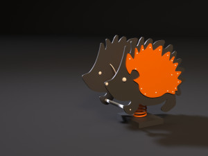 attraction rocking hedgehog Modelo 3D