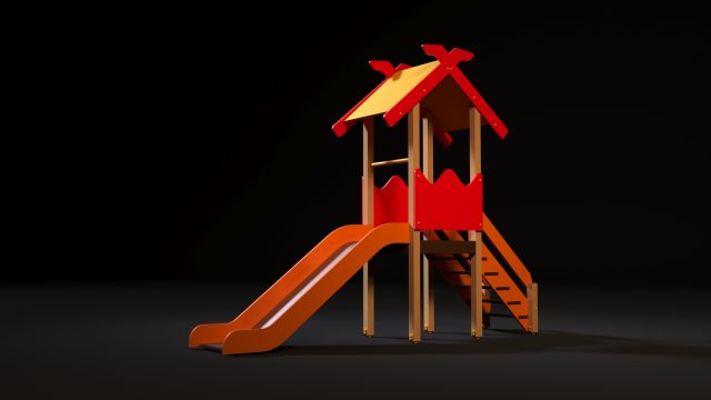 childrens slide Model 3D .c4d .max .obj .3ds .fbx .stl .blend 