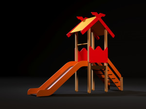 childrens slide Model 3D