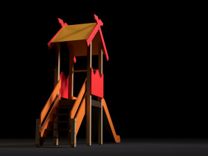 childrens slide Model 3D