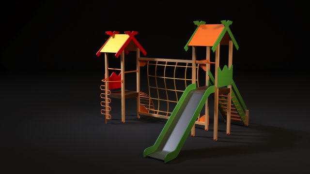 playground 3D 模型 .c4d .max .obj .3ds .fbx .stl .blend 