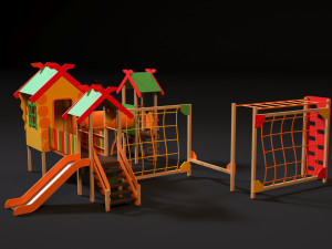 childrens play complex 3D Model