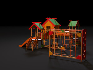childrens play complex 3D 模型