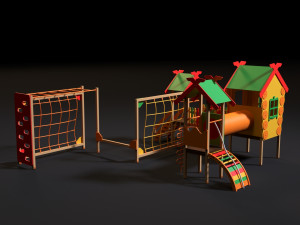 childrens play complex 3D 模型