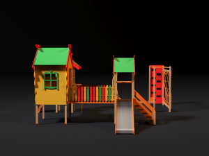 childrens play complex 3D 模型