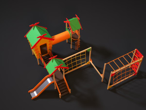 childrens play complex 3D 模型