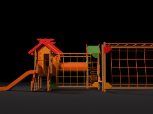 childrens play complex 3D 模型