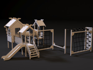 childrens play complex 3D 模型