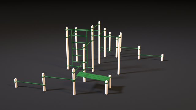 workout 5 Model 3D .c4d .max .obj .3ds .fbx .stl .blend 