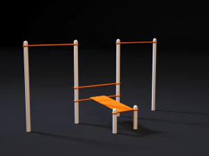 workout playground set 3D Model