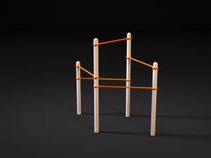 workout playground set 3D 模型