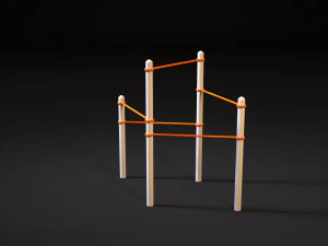 workout playground set 3D Model
