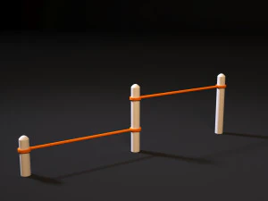 workout playground set 3D Model