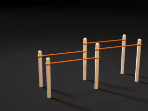 workout playground set 3D Model