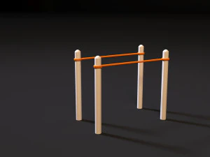 workout playground set 3D Model