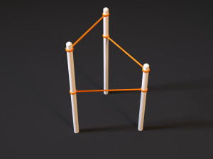 workout playground set 3D 模型