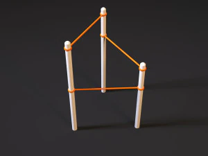 workout playground set 3D Model
