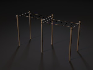 workout playground set 3D 模型