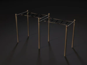 workout playground set 3D Model