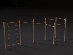 workout playground set 3D Model