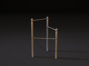 workout playground set 3D 模型