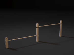 workout playground set 3D 模型