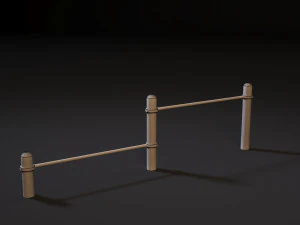 workout playground set 3D Model