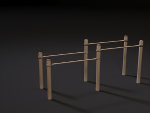 workout playground set 3D 模型