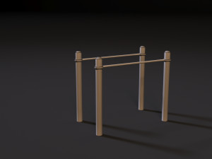 workout playground set 3D 模型