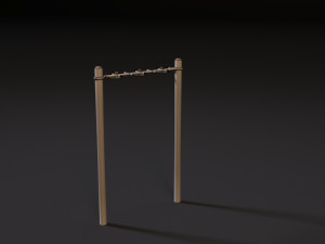workout playground set 3D 模型