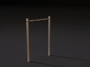 workout playground set 3D Model
