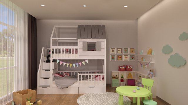 baby bed 1 Modèle 3D .c4d .max .obj .3ds .fbx .stl .blend 