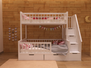 baby bed 2 3D Model