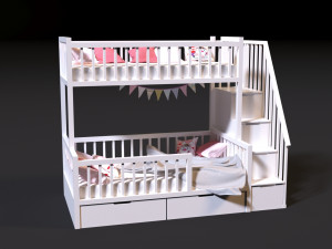 baby bed 2 Modelo 3D