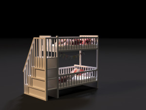 baby bed 2 Modelo 3D