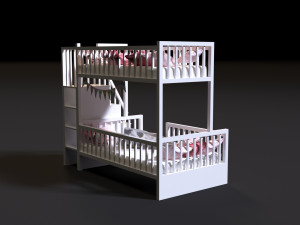 baby bed 2 Modelo 3D