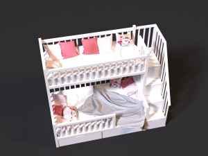 baby bed 2 Modelo 3D