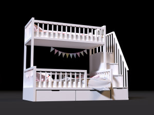 baby bed 2 Modelo 3D
