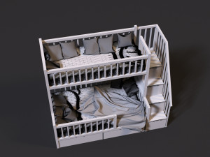 baby bed 2 Modelo 3D